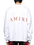 Amiri Red MA Logo Printed Sweatshirt in White