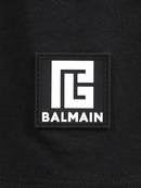 Balmain Back Logo Printed Oversized T-Shirt in Black