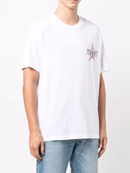 Amiri Paisley Star Printed Logo T-Shirt in White