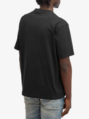 Amiri Black Staggered Logo Print T-Shirt in Black