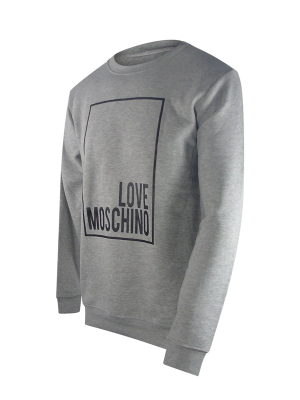Love Moschino Box Logo Sweatshirt in Grey