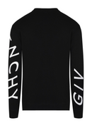 Givenchy Refracted Embroidered Logo Sweatshirt in Black