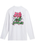 Jacquemus Desenho Manches Longues Print Long Sleeve Le T-Shirt in White