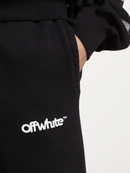 Off-White Chunky Logo Cuffed Joggers in Black