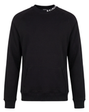 Balmain Collar Logo Print Sweatshirt in Black