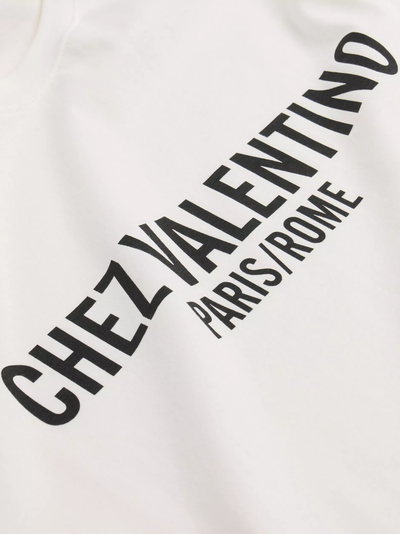Valentino Chez Valentino Paris/Rome T-Shirt in White