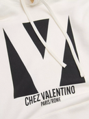 Valentino Chez Valentino Print Hoodie in White