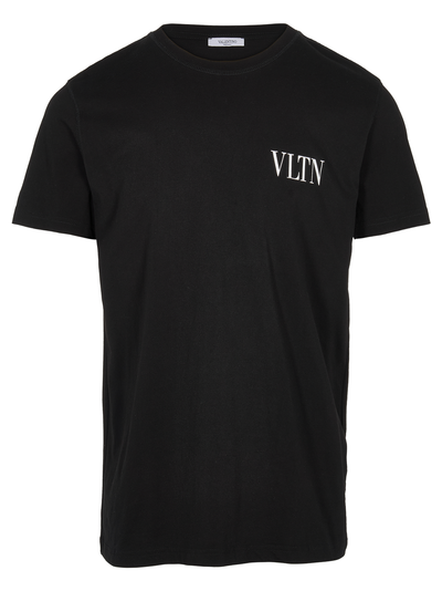 Valentino Small VLTN Logo T-Shirt in Black