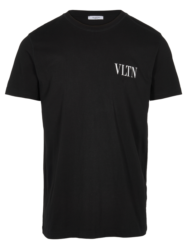 Valentino Small VLTN Logo T-Shirt in Black