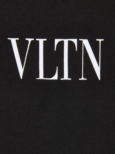 Valentino Small VLTN Logo T-Shirt in Black