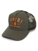Amiri LA Arts District Mesh Cap in Military Green