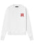Amiri Red MA Logo Printed Sweatshirt in White