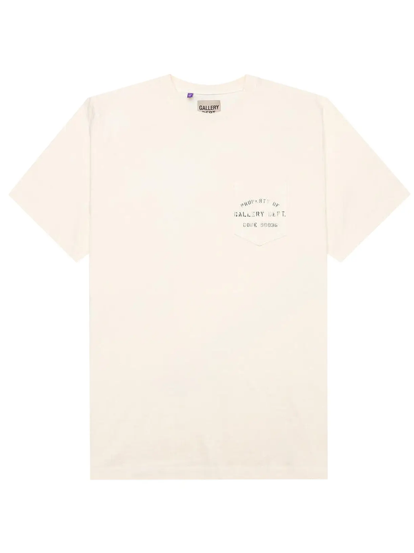 Gallery Dept Property Of Stencil T-Shirt in Cream