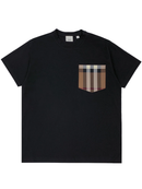 Burberry Check Pocket T-Shirt in Black