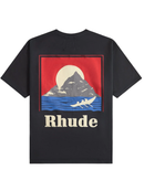 Rhude Moonlight Regatta T-Shirt in Washed Black