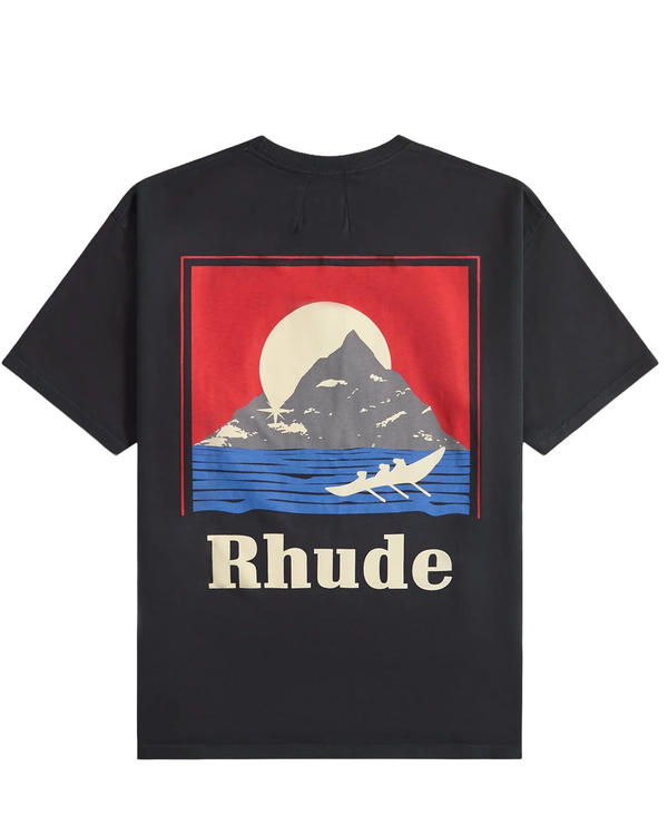 Rhude Moonlight Regatta T-Shirt in Washed Black
