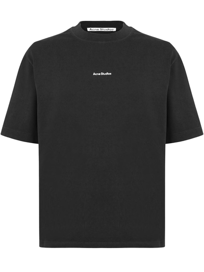 Acne Studios Small Logo Stamp T-Shirt in Black